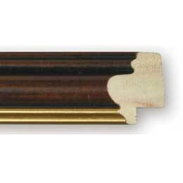 BROWN WITH GOLD LINE