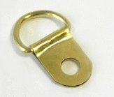 D-Rings Single Hole No 75 Brassed Small - Qty: 1000