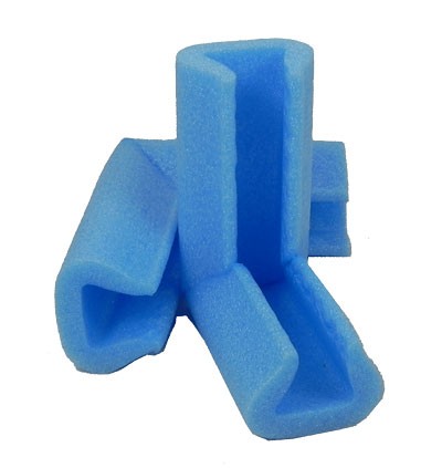 Blue Polyethylene foam corner protector 15-25mm