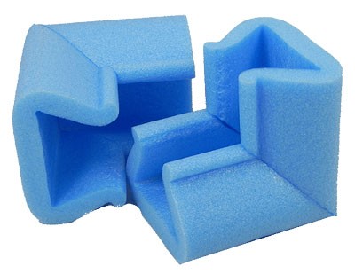 Blue Polyethylene foam corner protector 45-60mm