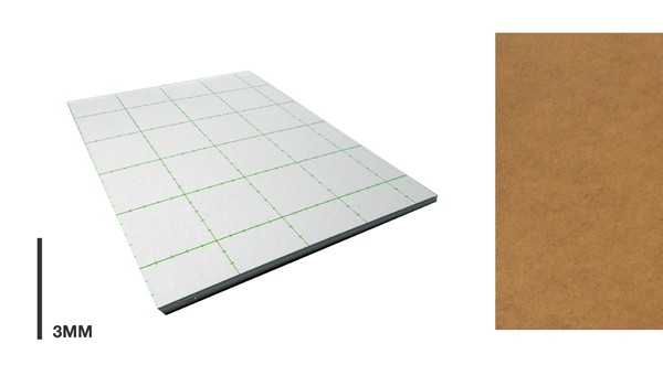 3MM FOAMBOARD WITH KRAFT BACK & ADHESIVE