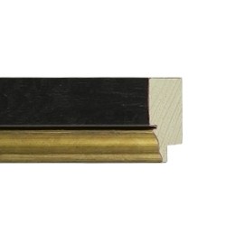FLAT WITH SCOOP DARK WALNUT GOLD EDGE