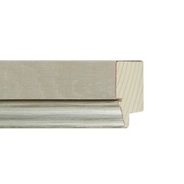FLAT WITH SCOOP IVORY SILVER EDGE