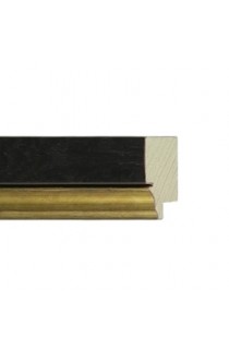 FLAT WITH SCOOP DARK WALNUT GOLD EDGE