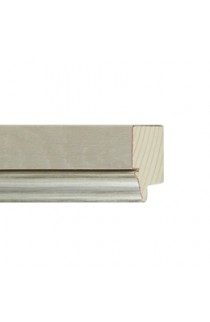 FLAT WITH SCOOP IVORY SILVER EDGE